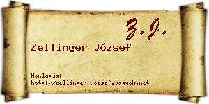 Zellinger József névjegykártya