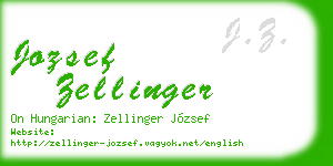 jozsef zellinger business card